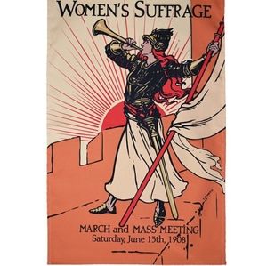 Women's Suffrage set of 2 tea towels British feminist